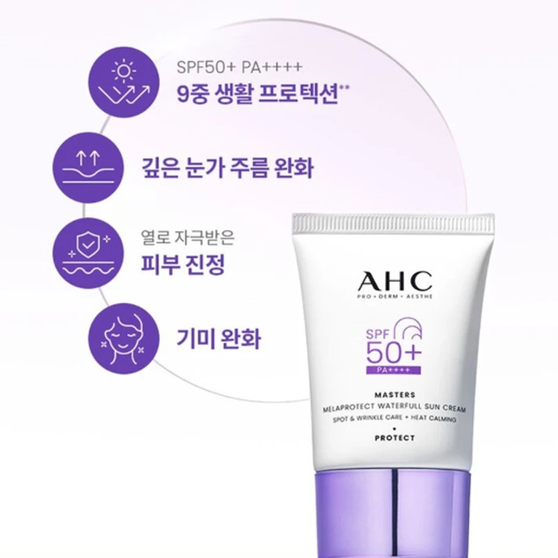 Ahc Masters Melaprotect واقي من الشمس المائي 40 مل + هدية للجنسين Norse Ban واقي من الشمس للحماية من الأشعة فوق البنفسجية
