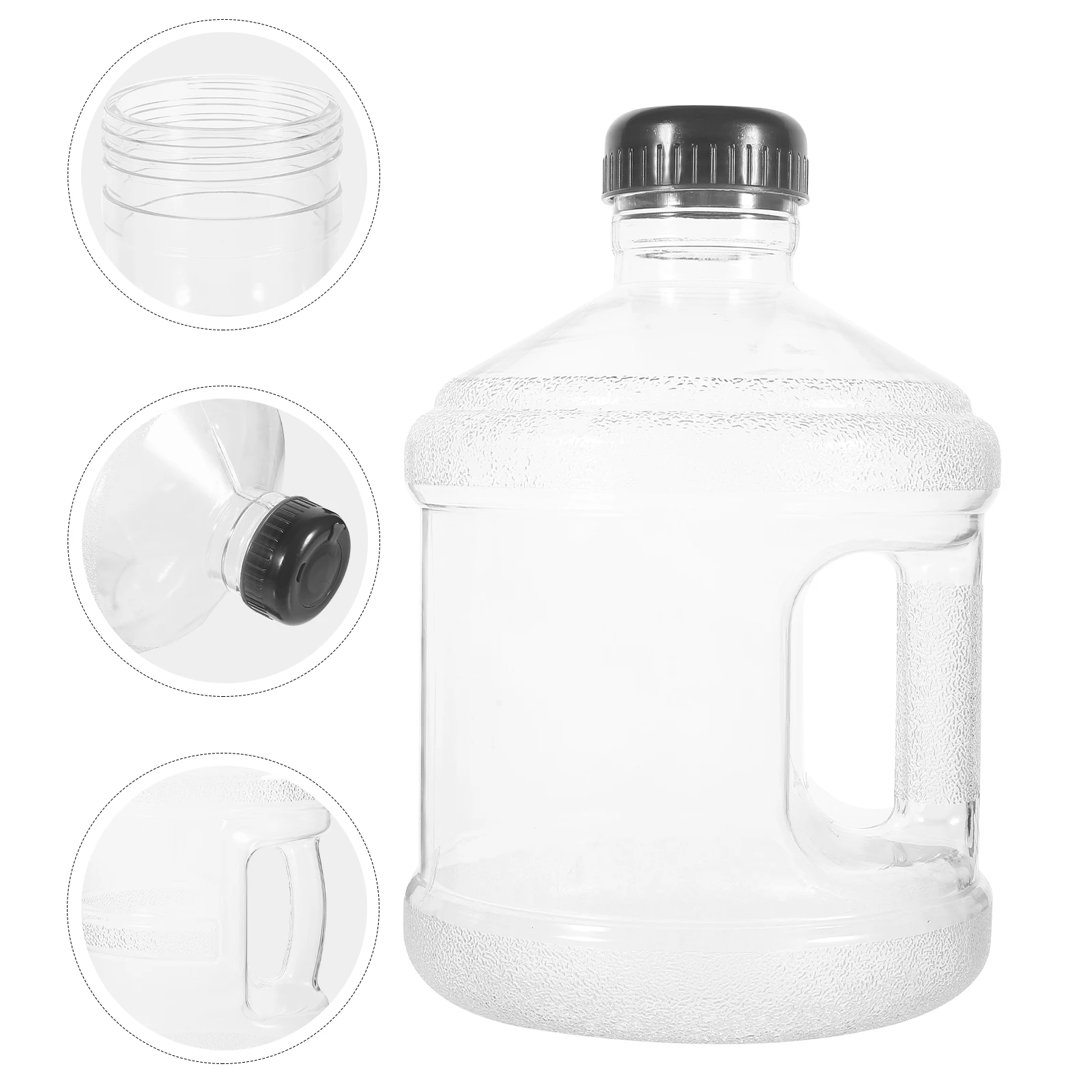 

Portable 3L Water Jug Clear Reusable Bucket Container Handheld Large Capacity Outdoor Travel Hiking Camping Bottle Storage Water