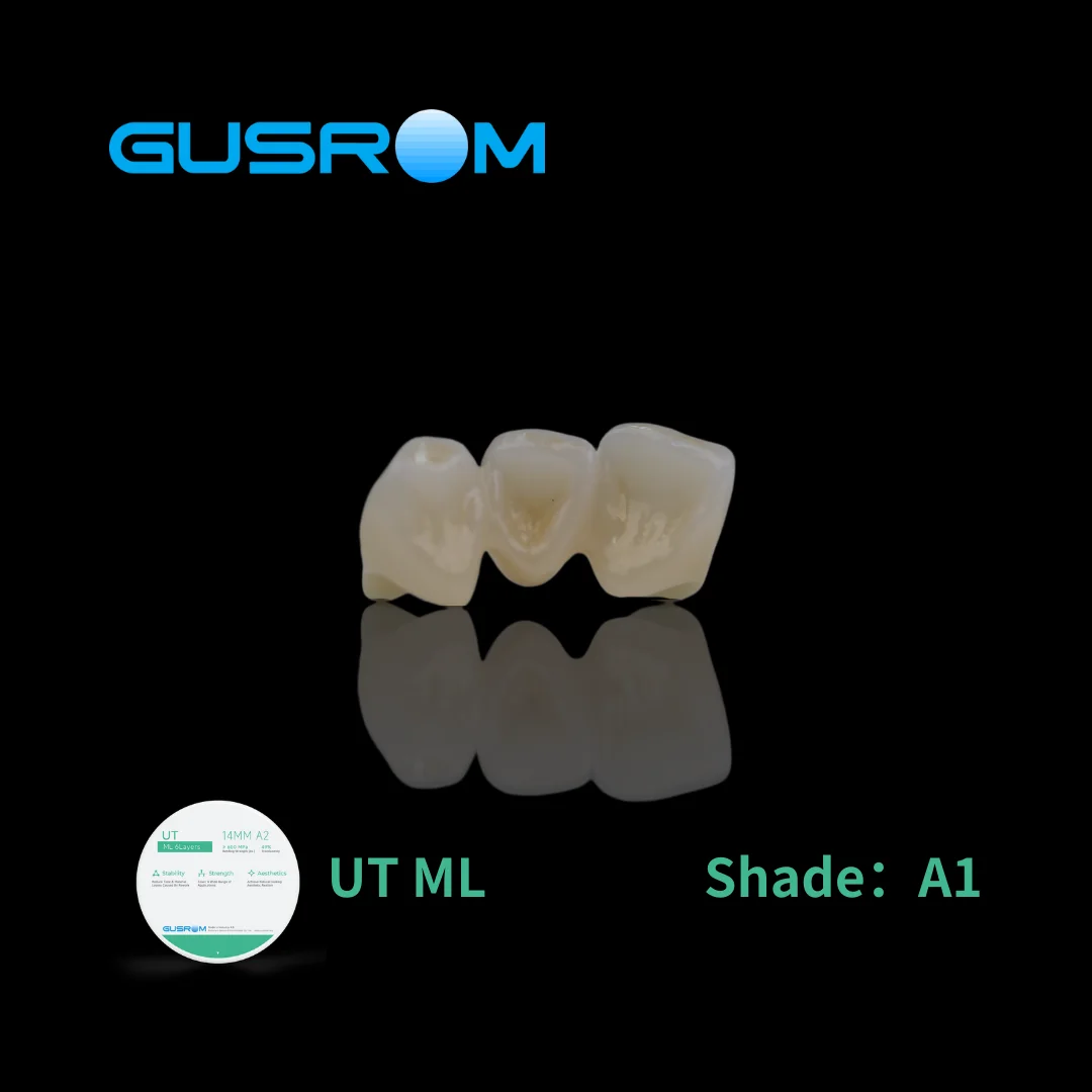 GUSROM UT ML متعدد الطبقات زركونيا كتلة 98 مللي متر عالية شفافة الأسنان زركونيا القرص ل CAD/CAM استعادة قشرة التاج الأمامية #5