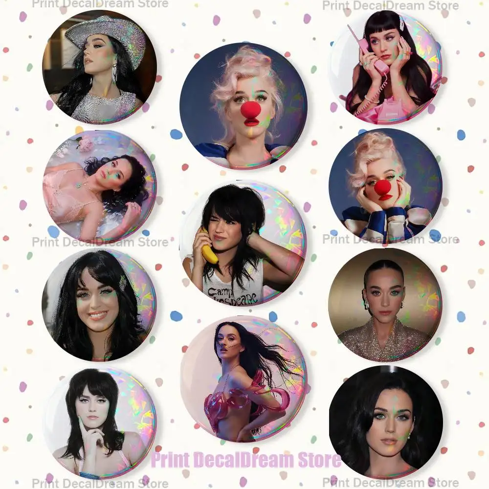 

Singer K-Katy P-Perry Badges Creative Tinplate Button Pins Brooch Creative Quotes Badge Clothes Backpack Jewelry Gift