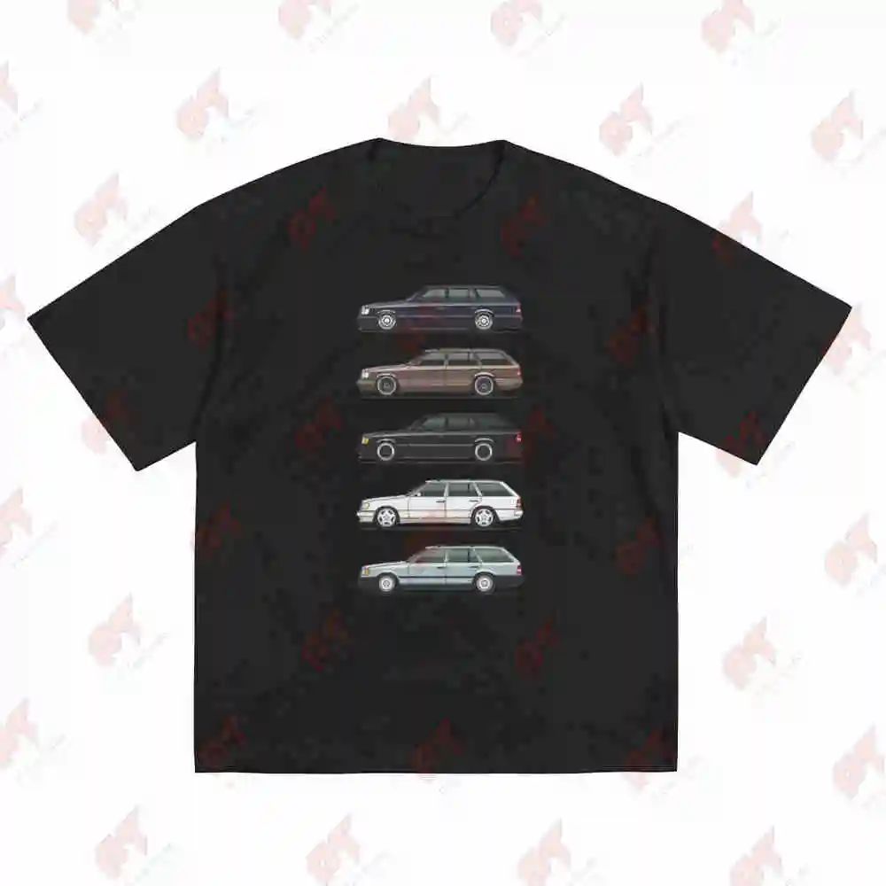 W124 S124 E Class 1982 1985 Short Sleeve Tee 100% Cotton T-Shirt view 2