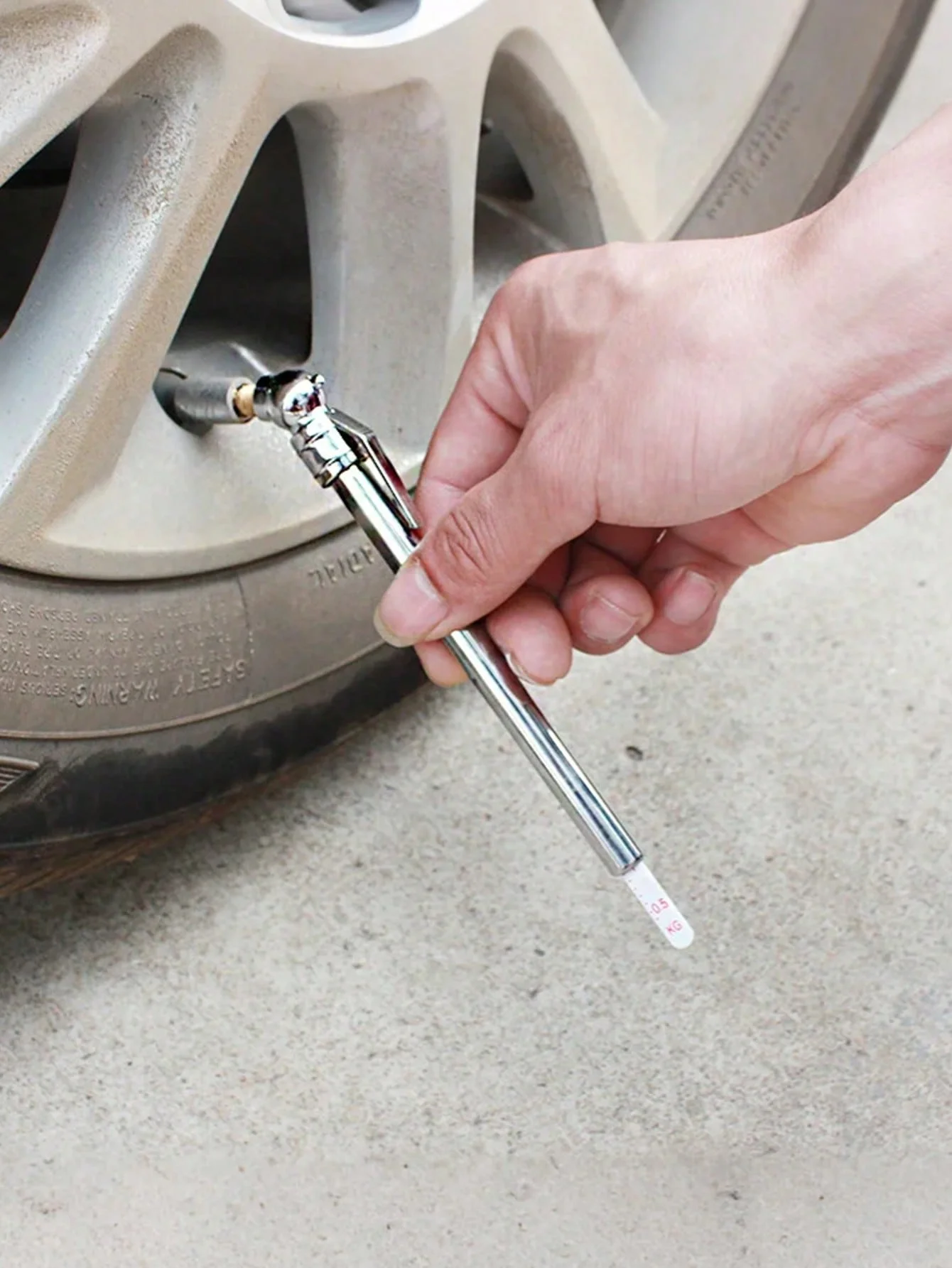 Bolígrafo medidor de presión de neumáticos, probador portátil de presión de aire de neumáticos de coche, lectura de PSI/KG, herramienta de control rápido de seguridad para vehículos, Universal F, 1 ud.