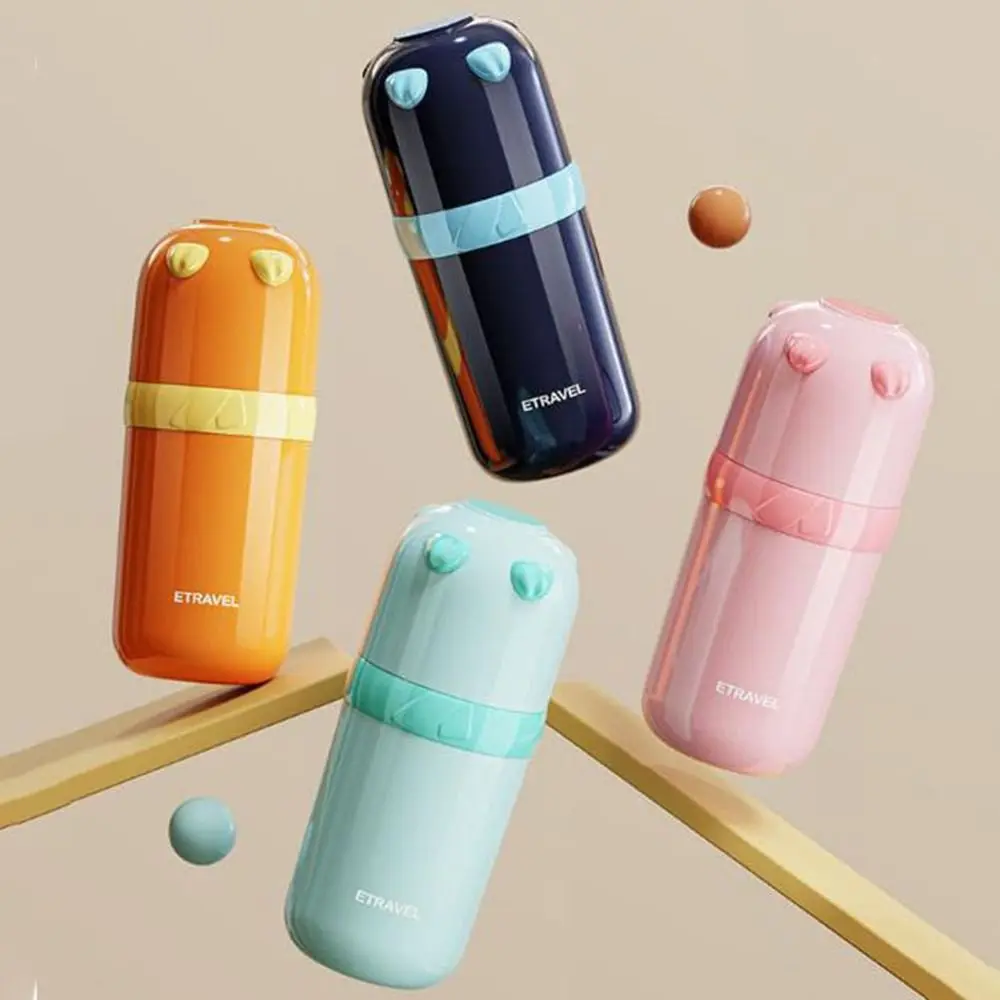 

Creative Sealed Travel Mouthwash Cup Detachable Plastic Toothbrush Box with Handle Dustproof Toothbrush Toothpaste Cup Student