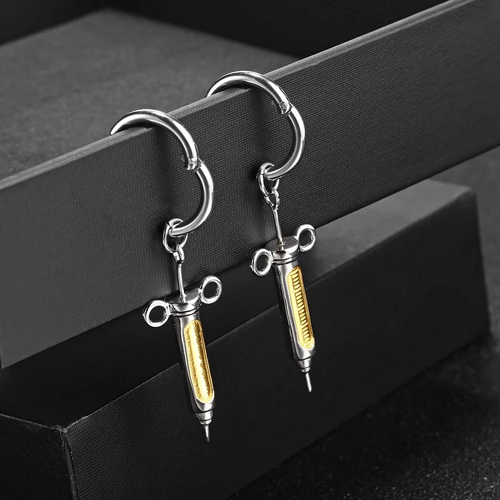 الفيلم الإنجليزية المريض موضوع القرط مجوهرات خمر حقنة شكل المينا سبائك معدنية تأثيري الدعائم اكسسوارات #2