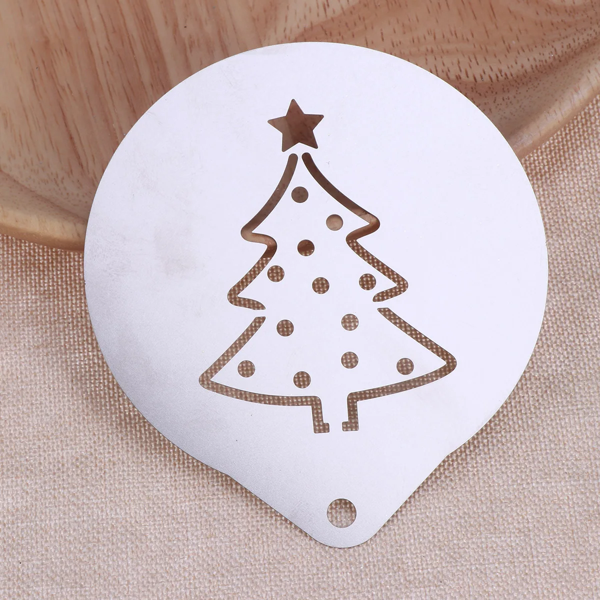 

8pcs Stencils Latte Art Mold Cake Coffee Stencils Patterns Christmas Designs Food Grade Stainless Steel Easy Clean