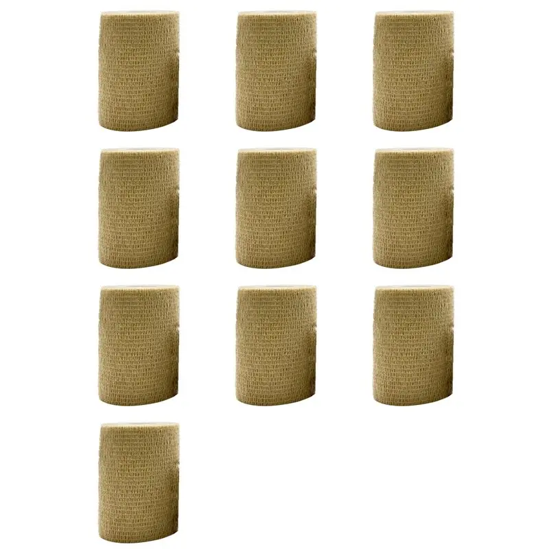 

【BIG SALE】10X Coffee Sport Self Adhesive Elastic Bandage Wrap Tape For Knee Support Pads Finger Ankle Palm Shoulder