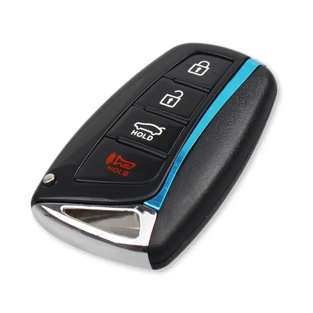 KEYYOU Car Key Shell For Hyundai Genesis 2013 2014 2015 Santa Fe Equus Azera 4 Buttons Remote Control Case