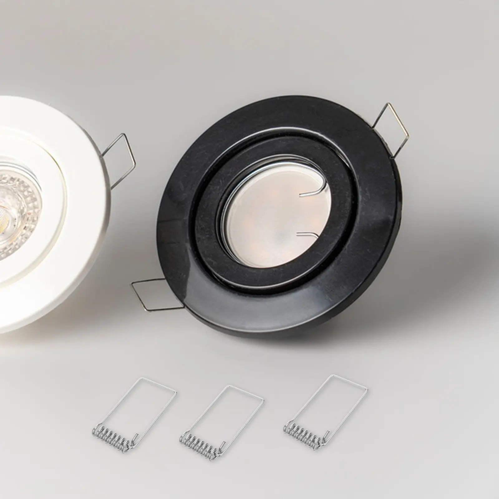 10pcs Led Downlight Torsion Spring Clips Metal Spring Clips Recessed Lighting Fixtures Ceiling Light Trim Accessories