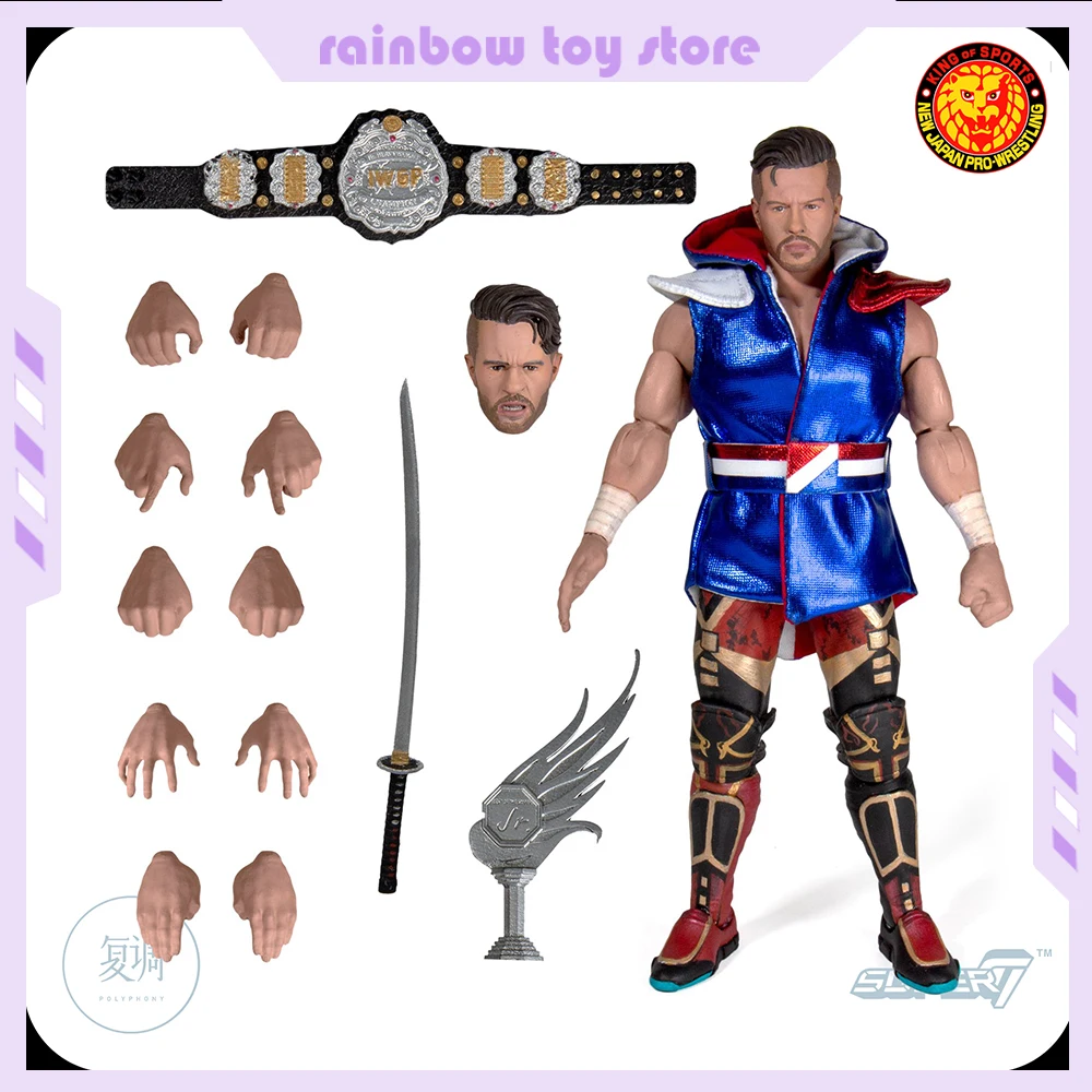 Original  Super7 anime figures NJPW action figure New Japan Professional Wrestling Series 1 Customized figurine Room  Gifts toys