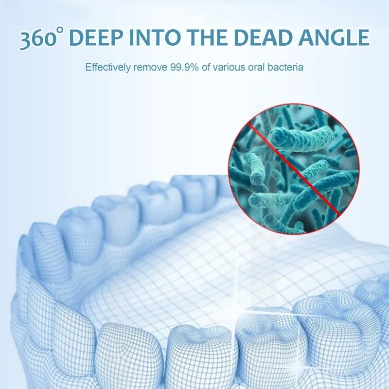 โฟมทำความสะอาดฟันทันตกรรมจัดฟันอุปกรณ์ทำความสะอาดฟันและจัดฟันเครื่องมือทำความสะอาดแบบล้ำลึกเพื่อสุขอนามัยในช่องปาก