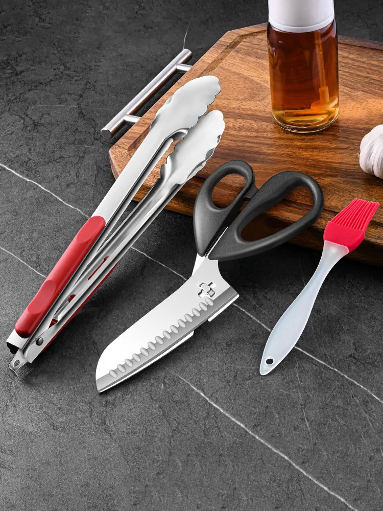 Detachable kitchen scissors, heavy duty stainless steel kitchen scissors, multi-functional strong meat scissors,outdoor barbecue