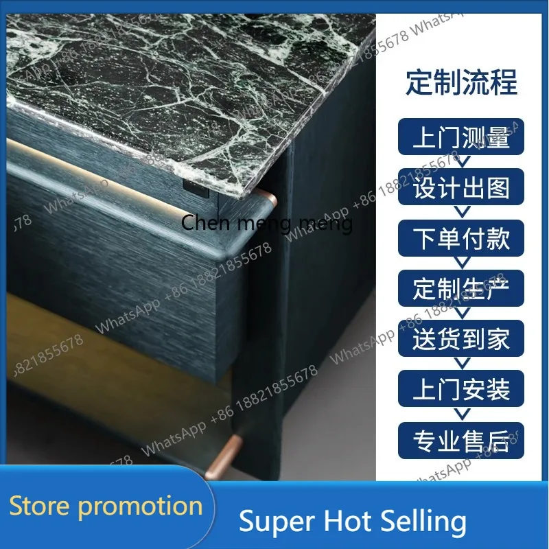 A17 High-end bathroom cabinet custom natural luxury stone bathroom solid wood wash basin washstand