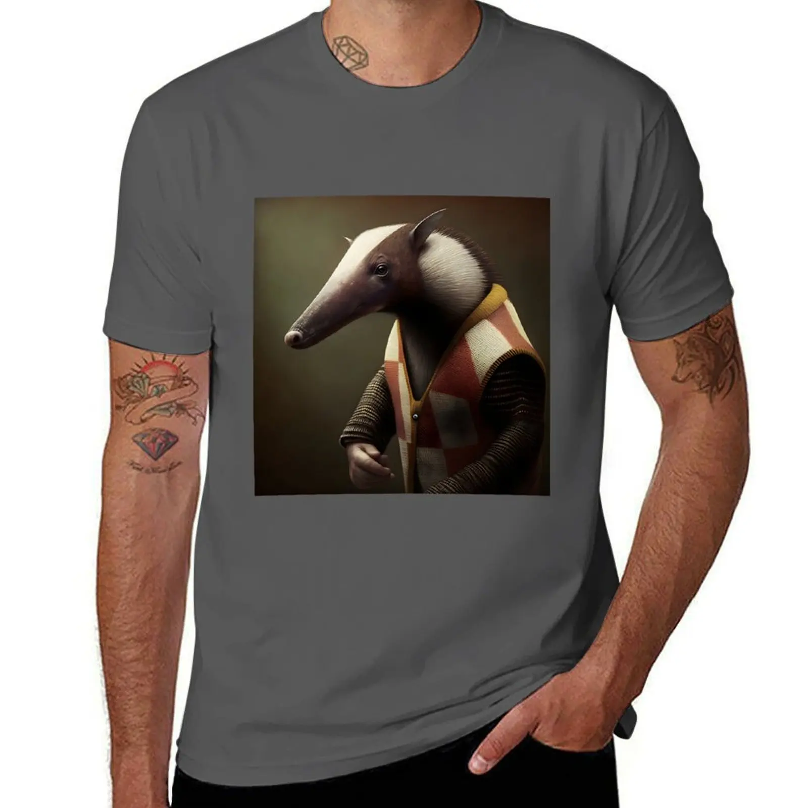 

Anteater - Sweater a Animal in Art T-Shirt Gym Wear Breathable Short Sleeve Tee