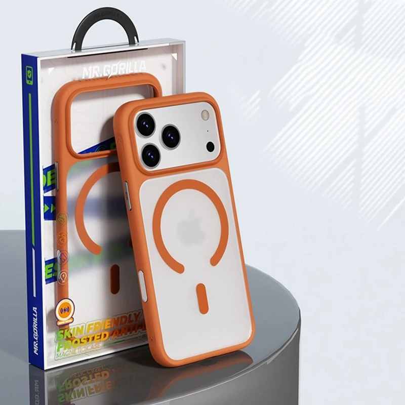 

Blueo for iPhone 17 Pro Max Case with Magnetic Skin Friendly Slim Translucent Matte For iphone 17 Pro Case