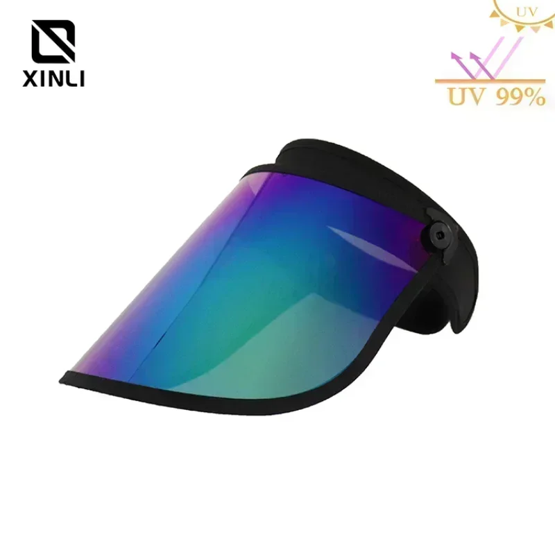 Sun Visor Hat Women Sun Cap Outdoor Sport Golf Cap Casual Beach UV Hat Protect Scratch-Resistant Soft Plastic Empty Top Sun Hat