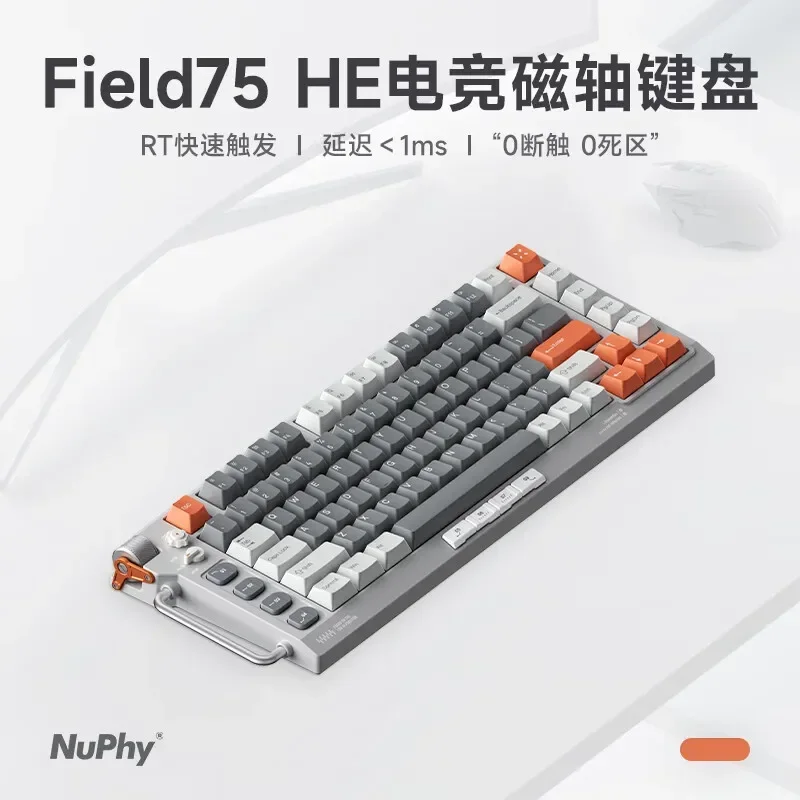 Nuphy Field75 He Magnetic Switch Gamer Mechanical Keyboard Wired Keyboard 83keys 8khz Hot-Swap custom Gaming Keyboard For Laptop