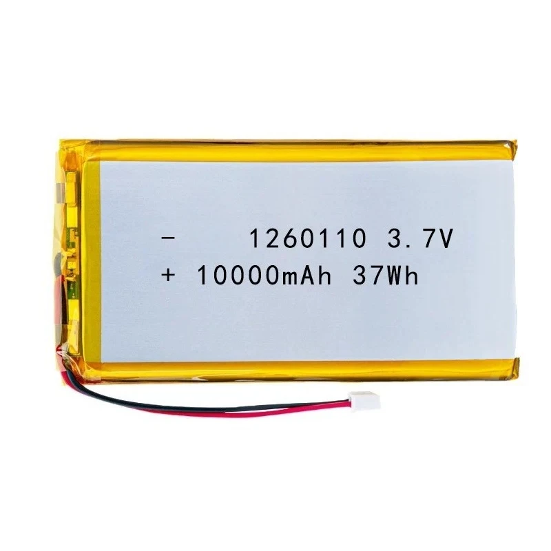 

3.7V 10000mAh Large Capacity Long-lasting 1260110 Polymer Lithium Battery Soft Pack Cell Suitable for Tablet Power Banks