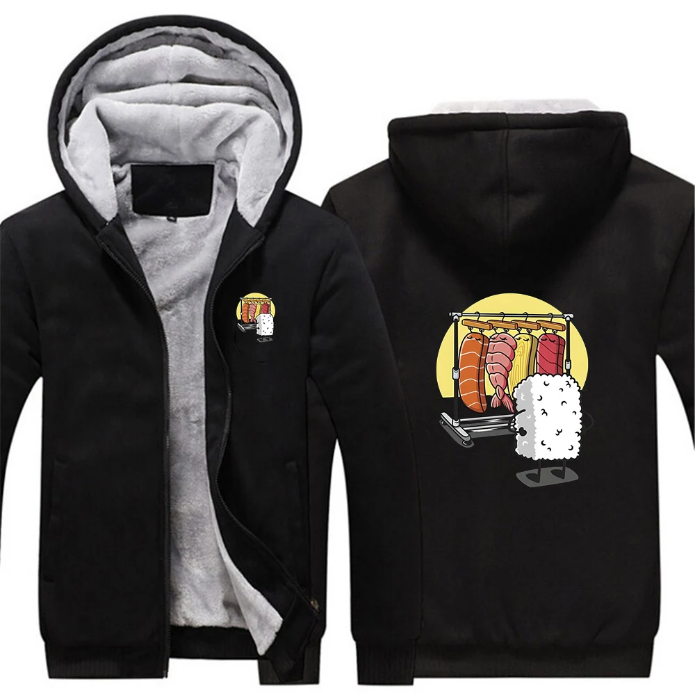 

Premium Brand Color Blocking Coat Hoodies Funny Sushi Wardrobe Cold Resistant Mountaineering Clothing Cotton-Padded Jacket