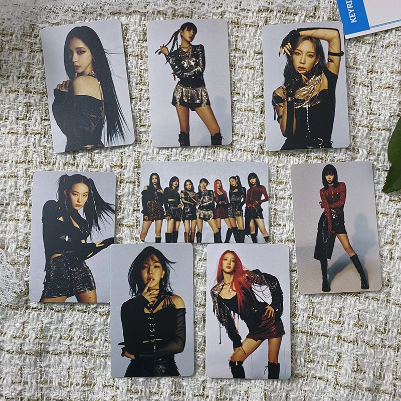 

7PCS/SET KPOP GirlsOnTop Photocards KARINA WINTER BoA Taeyeon Hyoyeon Seung-Wan Seul Ki Double-Sided LOMO Cards Postcards S85