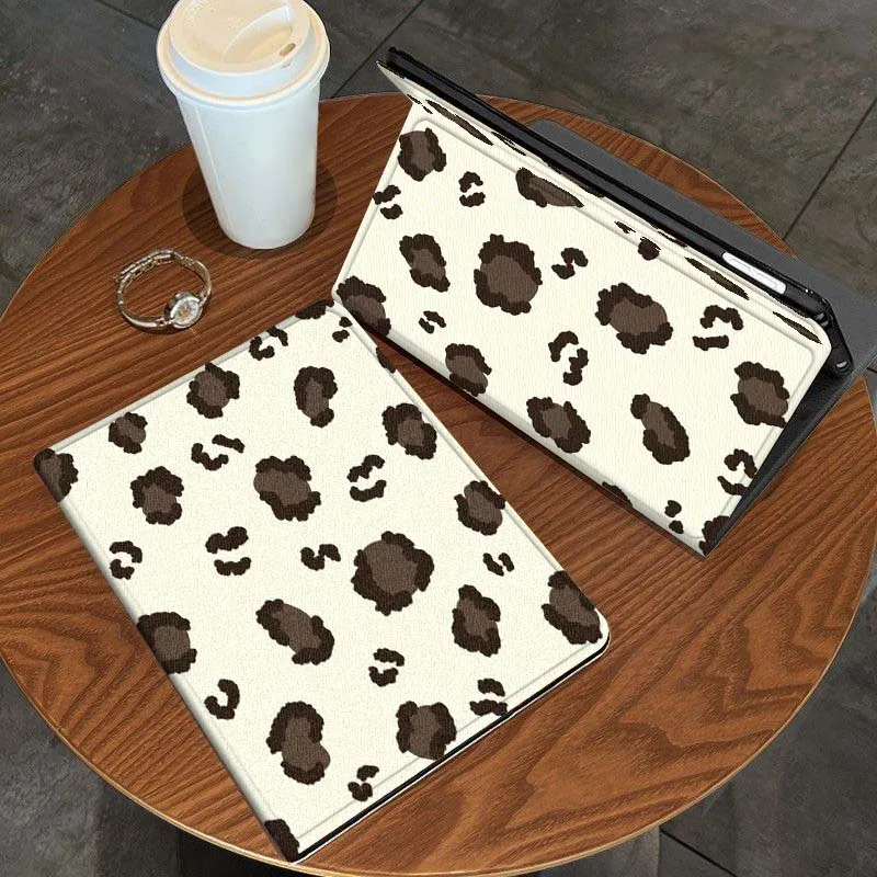 

Leopard Print Trendy Printed For iPad Pro Air Mini 2 3 4 5 6 7 7th 8th 9th 10th 11th 10.2 9.7 10.5 10.9 11 13 Inch Tablet Case