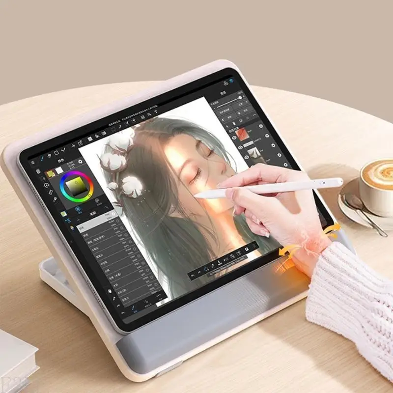

AP28 Wooden Laptop Stand Laptop Risers Adjustable Computer Wooden Laptop Stand Desk Portable Universal Notebook Laptop Holder