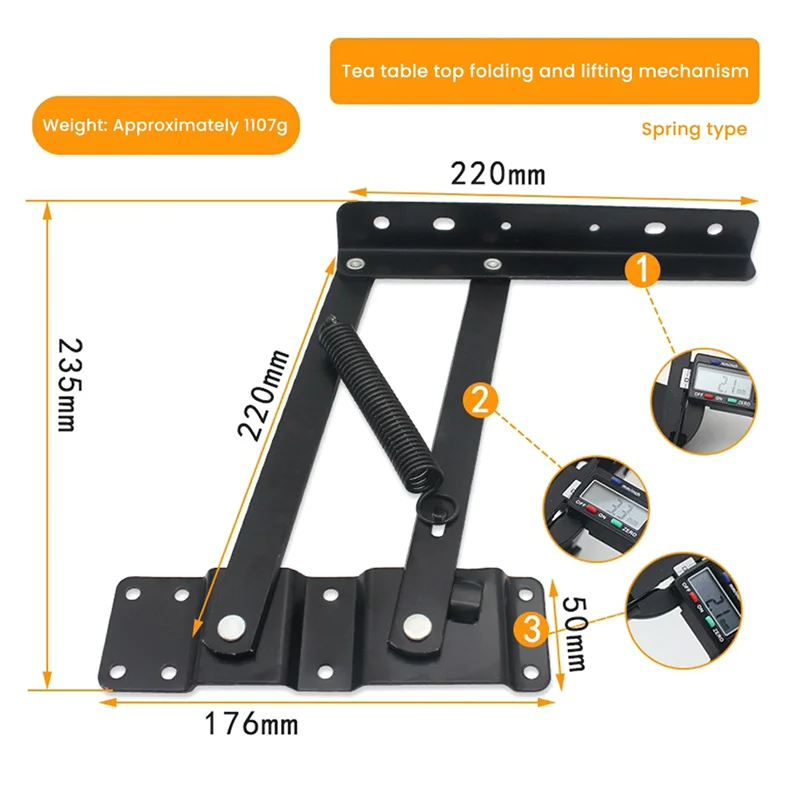للطي الهيدروليكية الهواء دعم رفع قضيب متعدد الوظائف طاولة القهوة سطح المكتب الرافعات 2 قطعة الأجهزة والأثاث