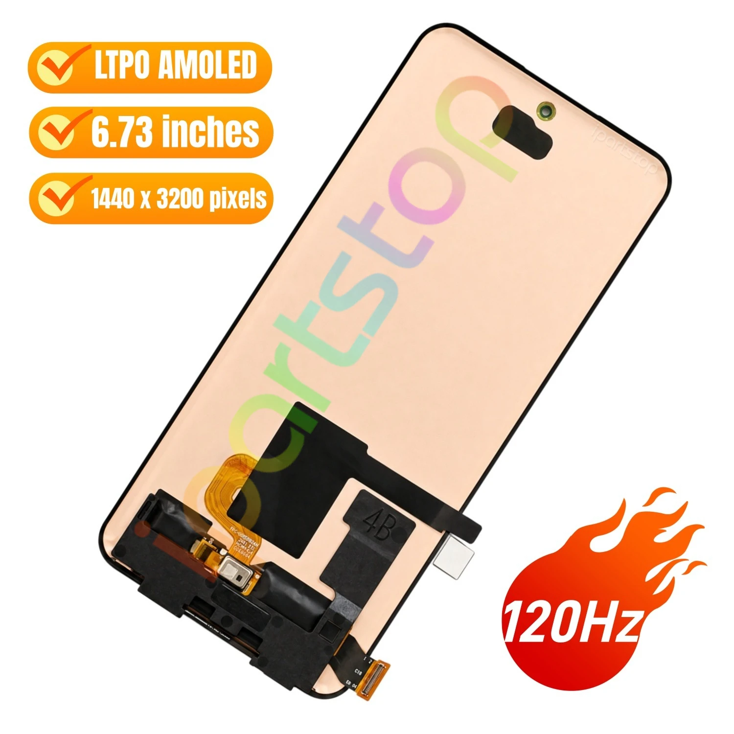 iParts Replacement Display for Xiaomi 15 Ultra 5G 25010PN30G 120Hz LTPO AMOLED Touch Screen Assembly with Fingerprint Sensor OEM