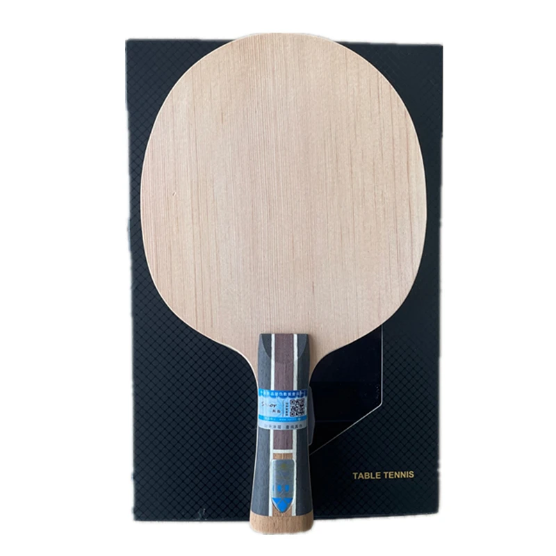 Stuor Sports-Raquette de tennis de table en fibre de carbone rigide, battes de ping-pong professionnelles intégrées, 7 plis, noir, nouveau