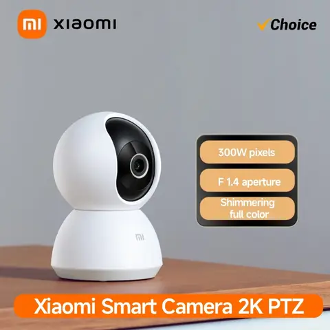 Xiaomi Smart Home 360° Security Camera Mi PTZ 2K Webcam 1296P 3 Megapixel AI Human Detection Night Vision Webcam Work With App