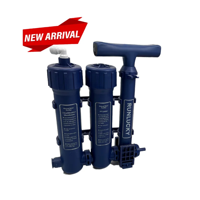 Factory Made Manual Water Filter Machine Portable Water Purifier for Outdoor Usage