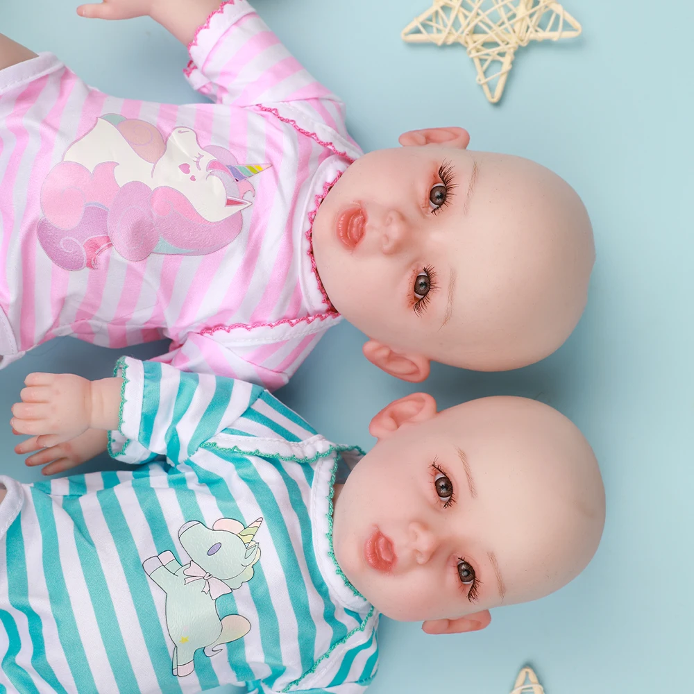 Herpinker 14 cali (36 cm) Malowany Silikonowy Reborn Chłopiec Realistyczna Lalka Noworodek Małe Reborn Dzieci Prezent Bez szkieletu w środku