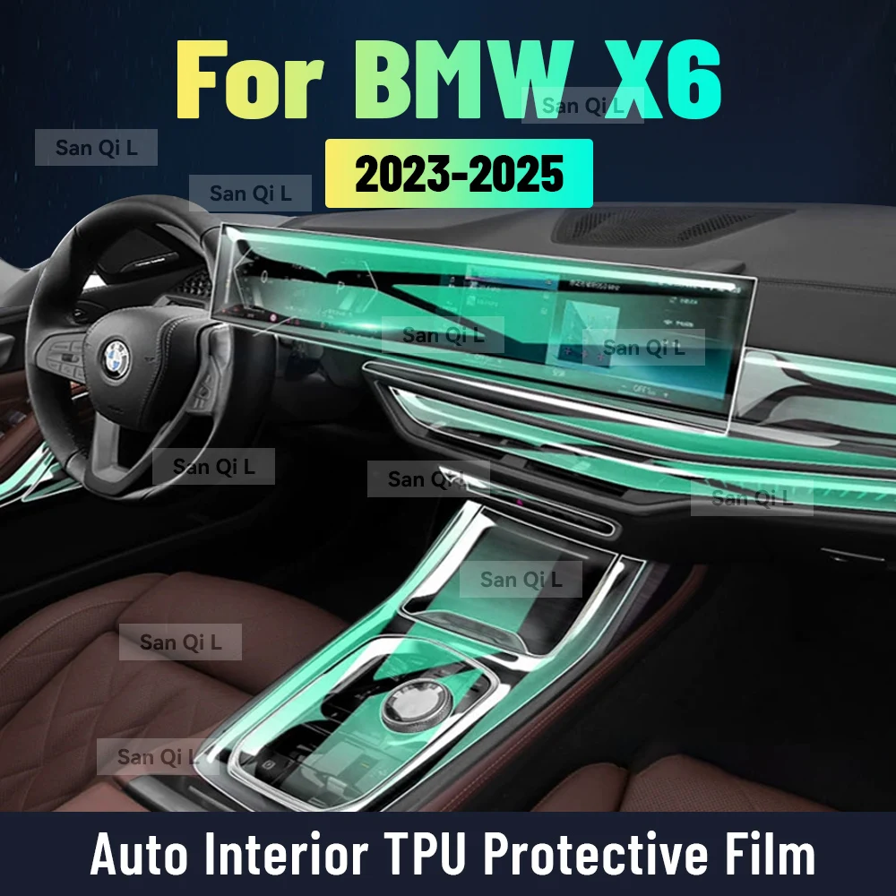 

Защитная внутренняя пленка против царапин для BMW X6 2023-2025 Equator Sport Car TPU, аксессуары для экрана центральной консоли