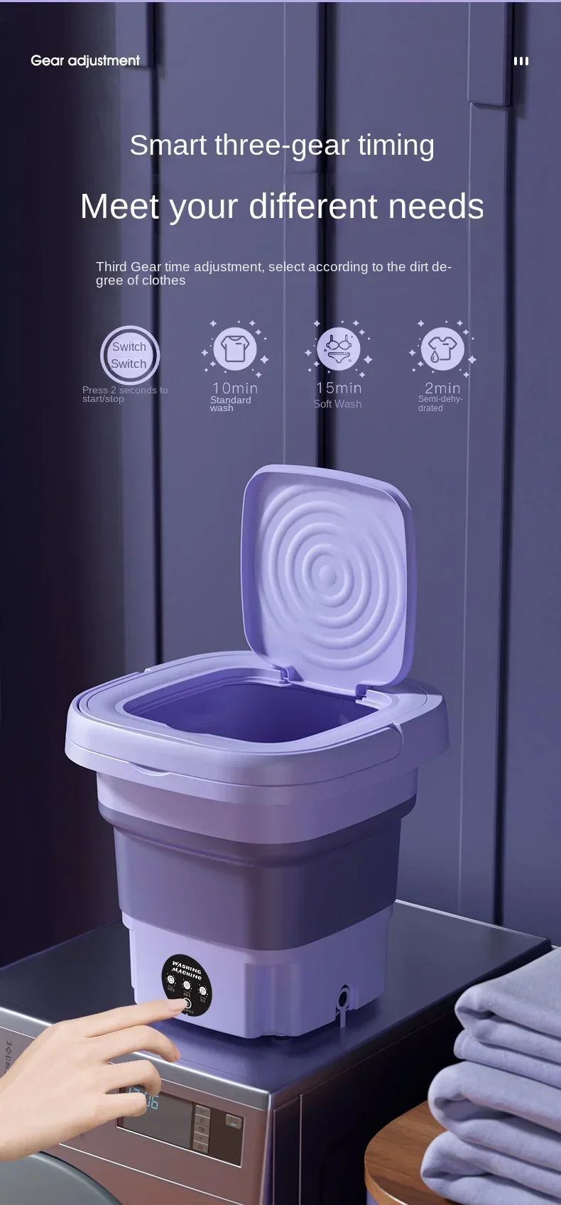 Vêtements compatibles avec mini machine à laver