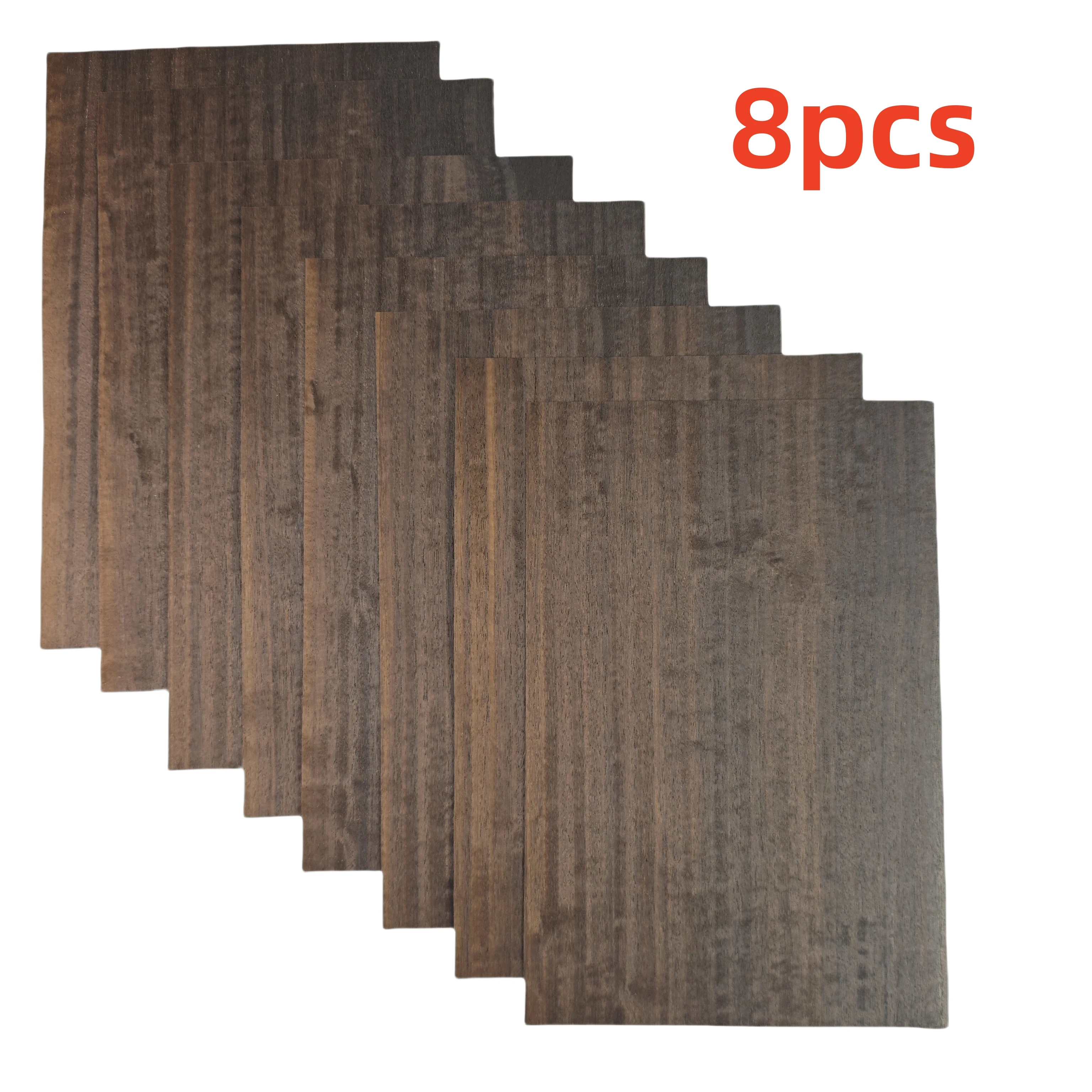 

8pcs 0.4-0.5mm Natural eucalyptus veneer thin wood sheets L:300xW:180mm