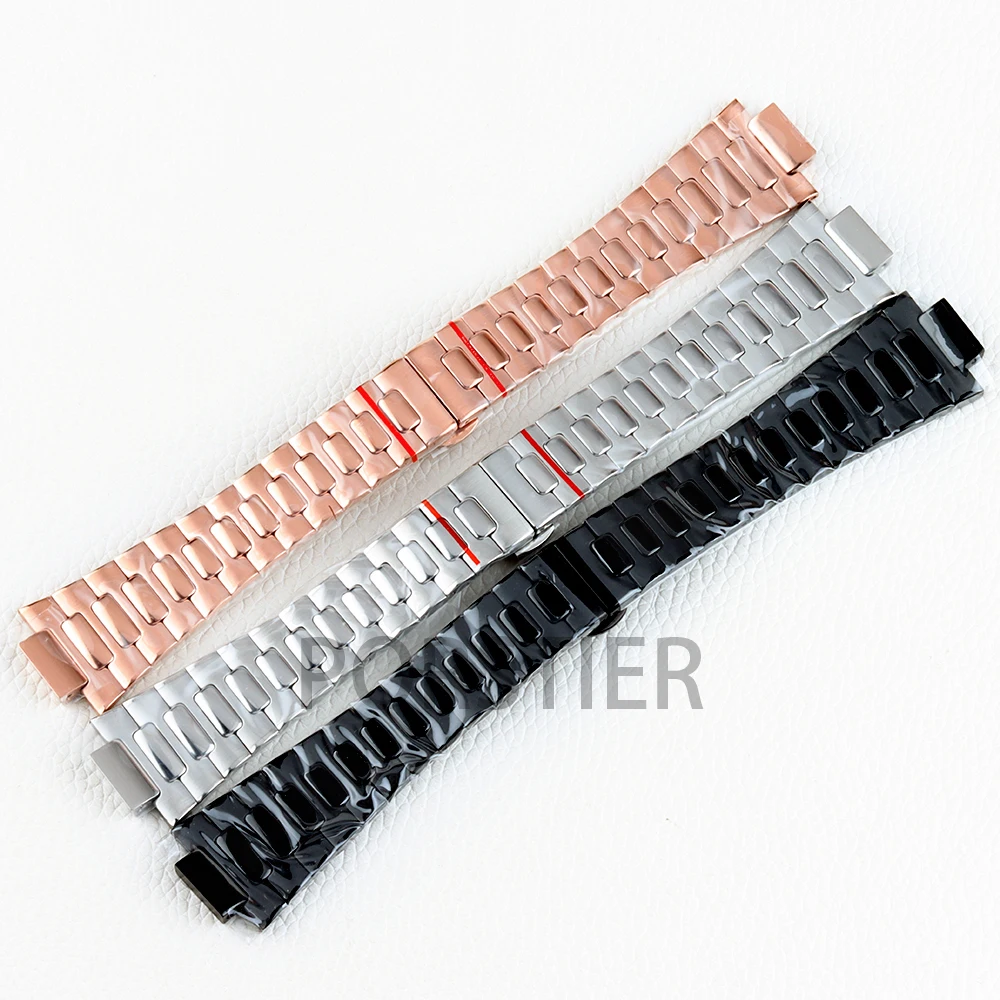 

25mm Width Watch Strap Solid 316L Stainless Steel Bracelet for NH35 NH36 NH38 Movement Nautilus Watch Case Watchband