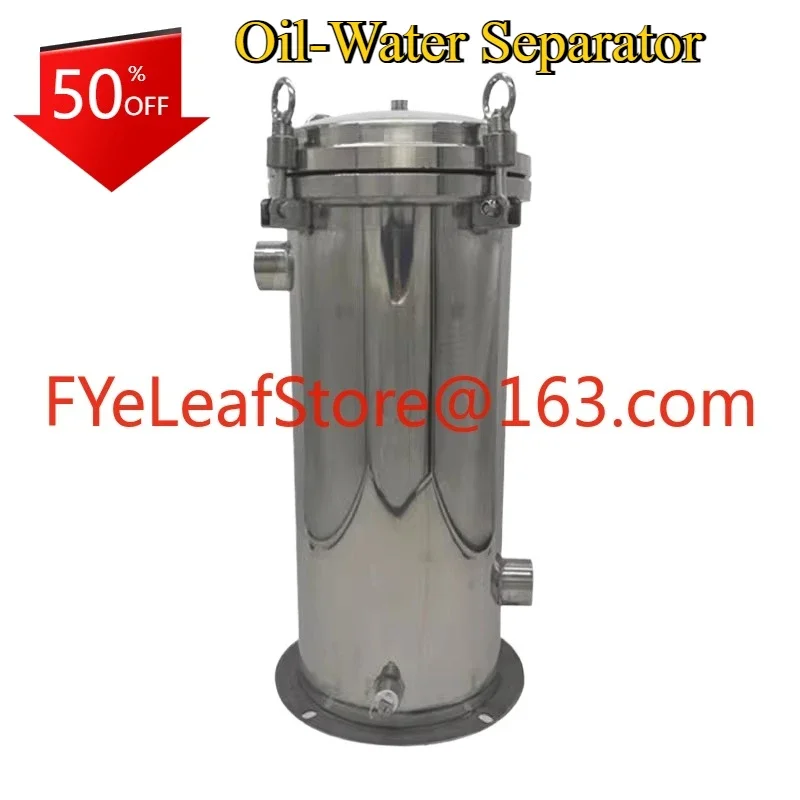 Stainless steel atmospheric pressure bag filter integrated oil-water separator