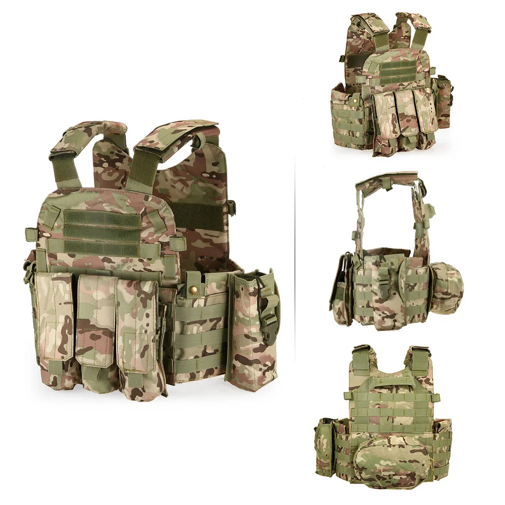 Tactical Vest Mens Tactical Hunting Vests Military Outdoor Men's Modular Vest Hunting Carrier CS Vest Molle Combat Assault