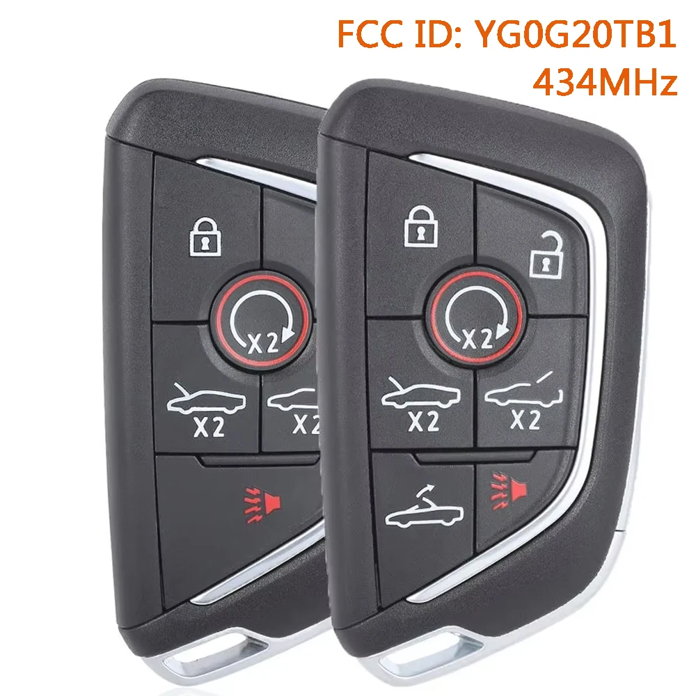 

KEYECU YG0G20TB1 Smart Remote Car Key Fob for Chevrolet Corvette C8 2020 2021 2022 2023 2024 13538852 13545155 13538851 13538850