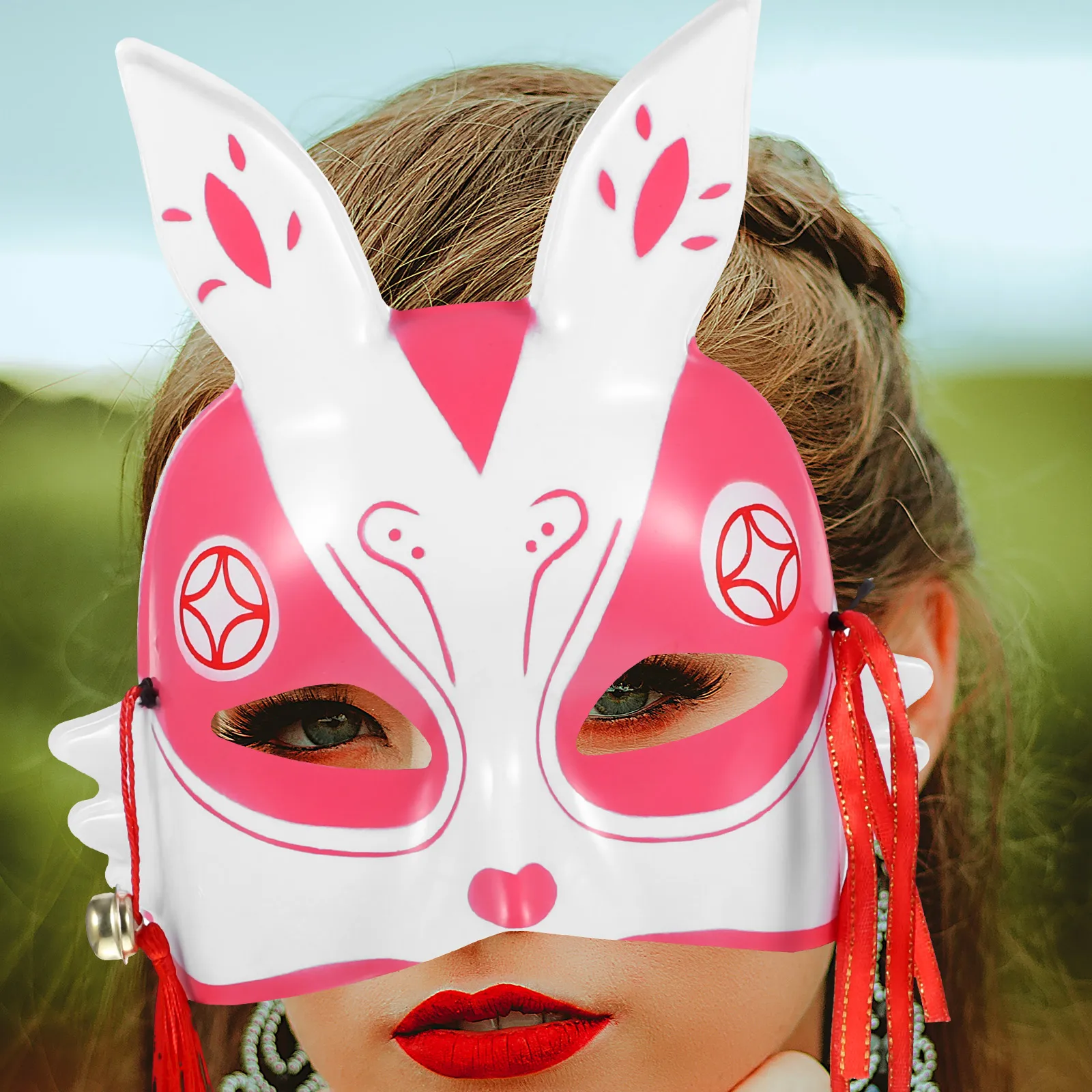 

Halloween Bunny Mask Child Masks for Adults Masquerade Plastic Funny Animal Face