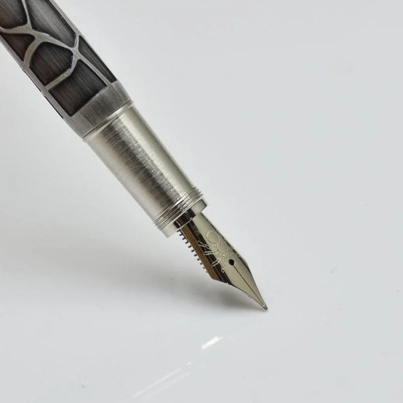 AAA Quality Black and Silver Spider Head MB Roller Ball Pen / Fountain Pen office supplies Luxury Piston Ink Pens