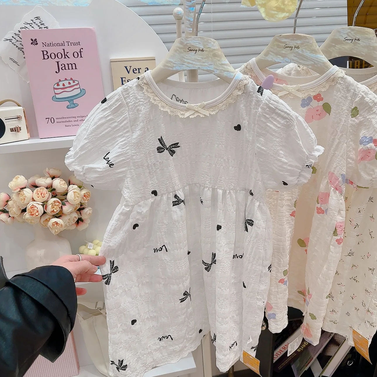 18M-11T summer child kids girls short sleeve dress