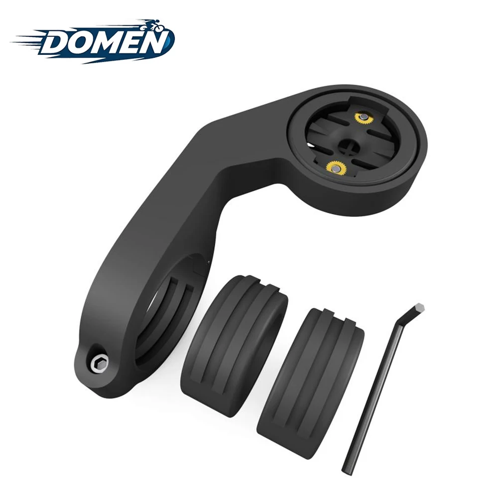DOMEN Fahrradcomputer-Halterung Verlängerungsadapter MTB Rennrad Lenker Tachometer Stoppuhr-Halterung für Garmin Fahrradzubehör