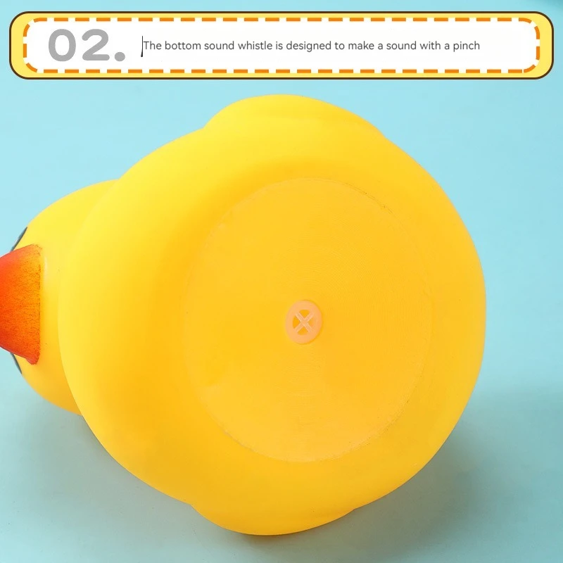 Grande Pato Amarelo para Banheiro, Kawaii Squeeze Float Ducks, Borracha, Pato Bonito, Banhando Água De Jogo, Brinquedos Do Banho Do Bebê, Presente