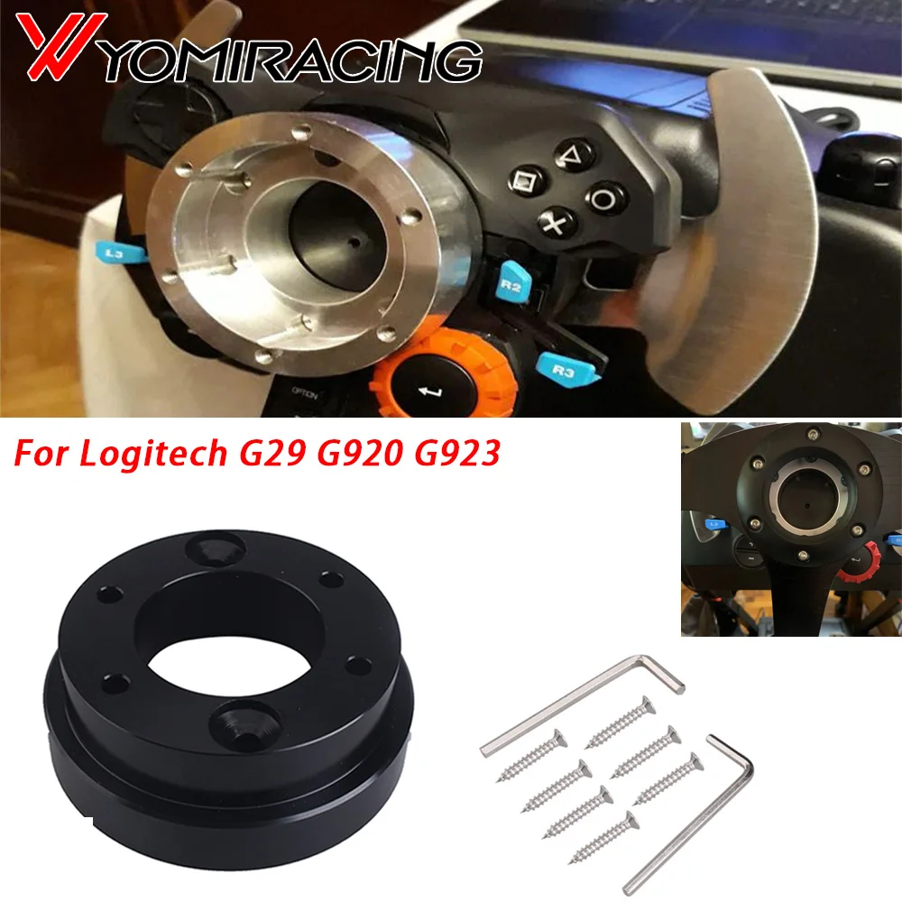 

For Logitech G29 G920 G923 13/14inch Steering Wheel Adapter Plate 70mm PCD Racing car game Modification