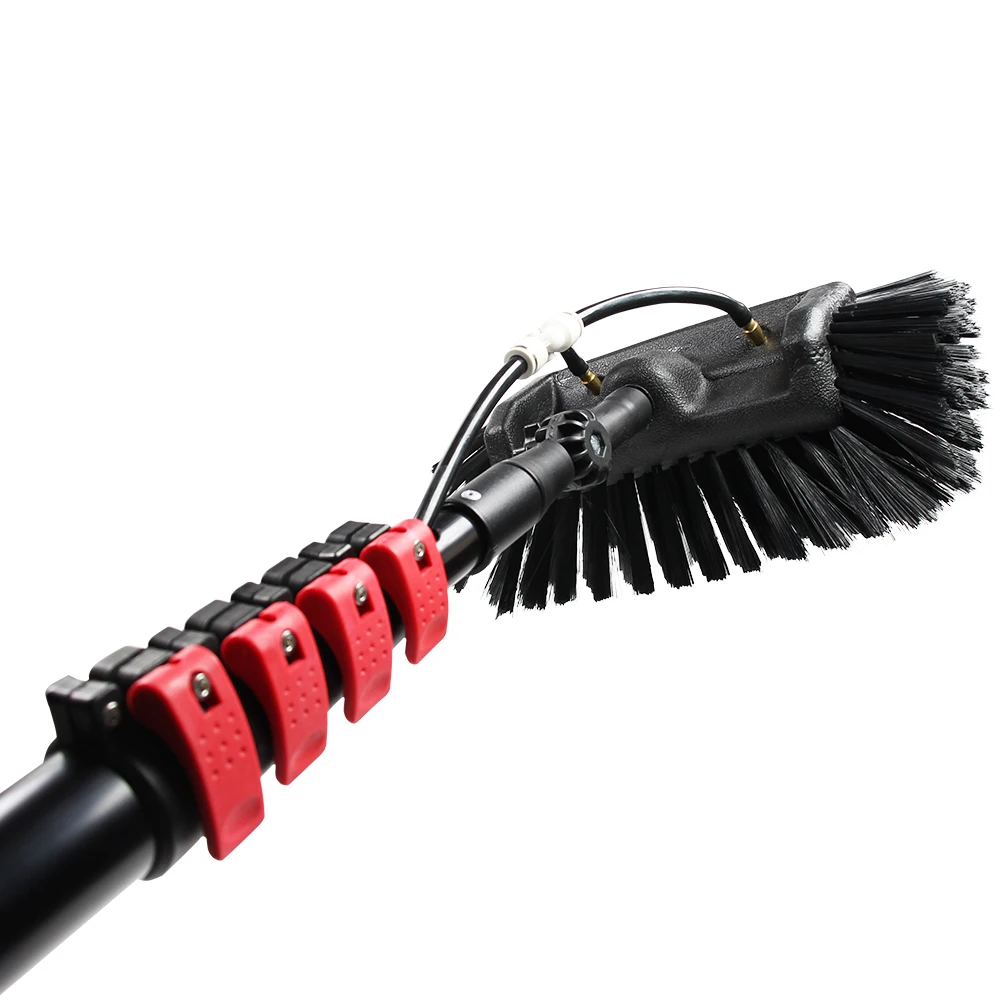 Telescopic Solar Panel Cleaning Brush Telescopic Cleaner with 5 Faced Brush Head