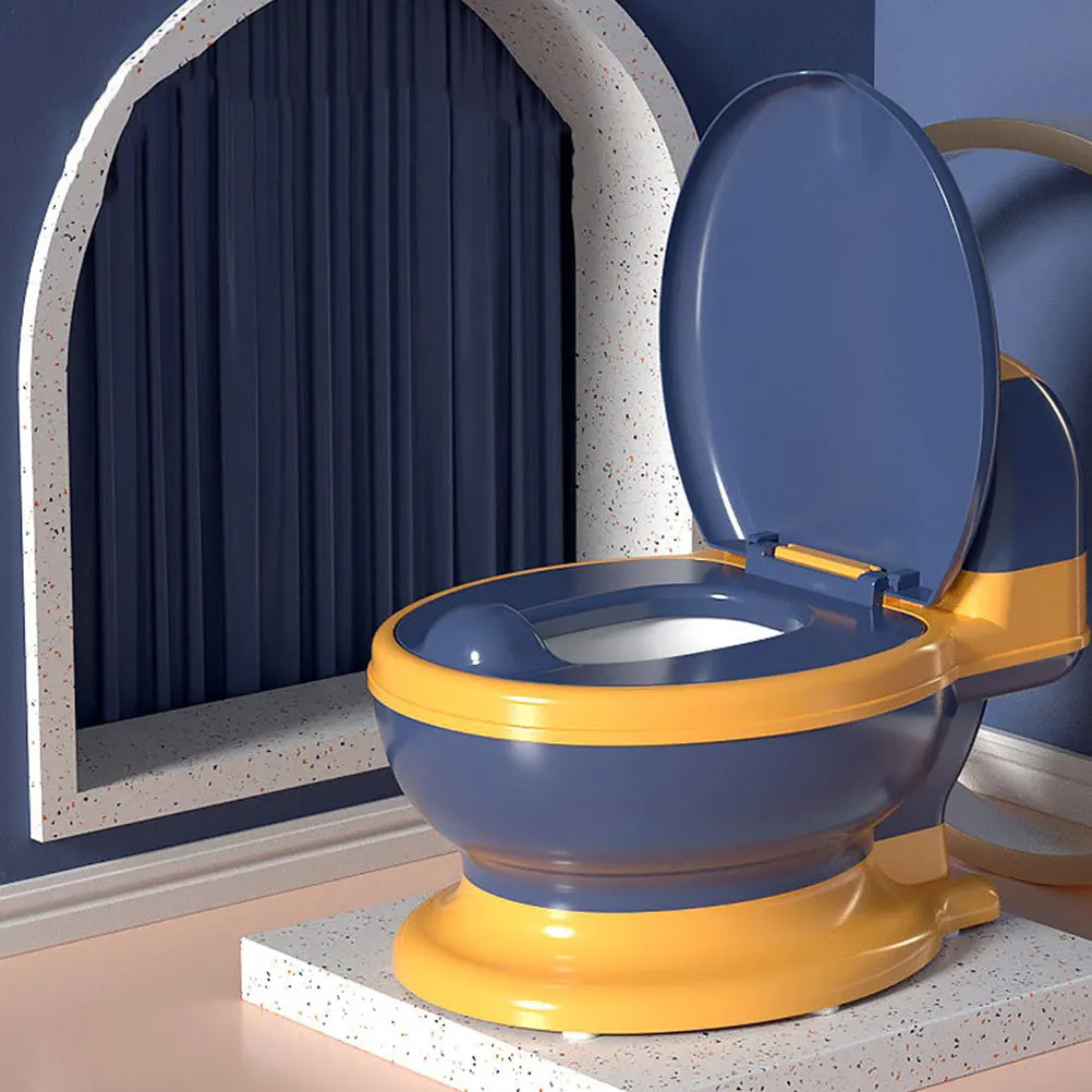 الأطفال قعادة التدريب المرحاض المحمولة طفل قعادة تصميم واقعي للأطفال بنين بنات المنزل السفر الطفل الوليد العناصر #6