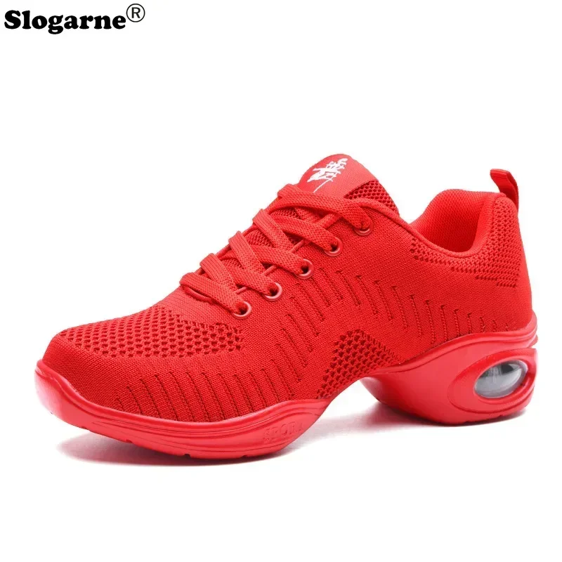 

Women 2025 Weave Jazz Shoes Hollow Modern Dance Shoes Soft Sole Woman Causal Sneakers Girls Tango Ballroom Dance Sports Shoes