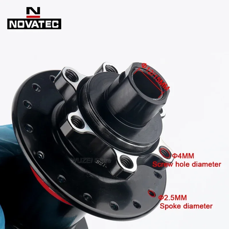 NOVATEC 32 Holes 12speed Micro Spline Cube D442SB-X12-S4S D042SB Thru Axle/quick Release Mtb Hub for Shimano M6100 M7100 M8100