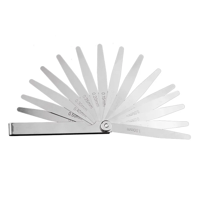 Metric Thickness Feeler Gauge 32 Blades Set Tappet With Brass Gap Measure Tool Range 0.04mm 0.88mm Valve Motorcycle Measurement image 5