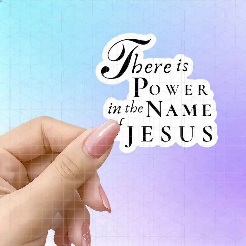Christian Faith Serif Inspirational Vinyl Sticker Matte Decal For Journal LuggAage Notebook Tablet Religious Faith